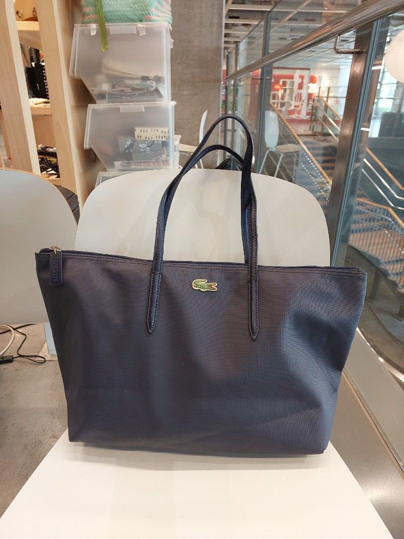 Zip Tote Lacoste Pvc Bag Tas LACOSTE Navy Zip Tote Bag