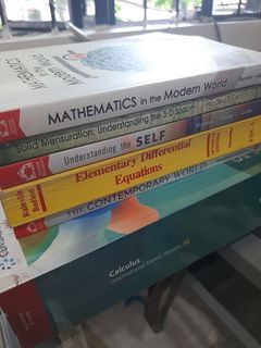 TEXTBOOKS (MATH & SELF HELP BOOKS)