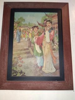 Thai Oriental Ladies Wood Frame