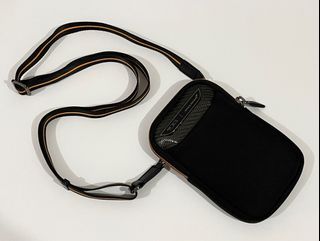 Tumi x Mclaren Carbon Fiber Black Ballistic Nylon Sling Bag