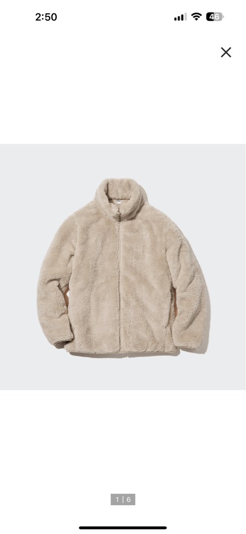 Men fluffy yarn fleece zipped jacket clearance