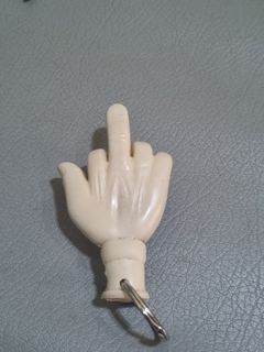 Vintage Flexible Bendable Finger Hand Keychain