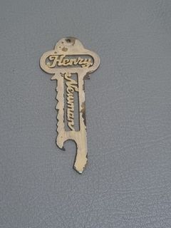 Vintage Henry Newman bottle opener keychain