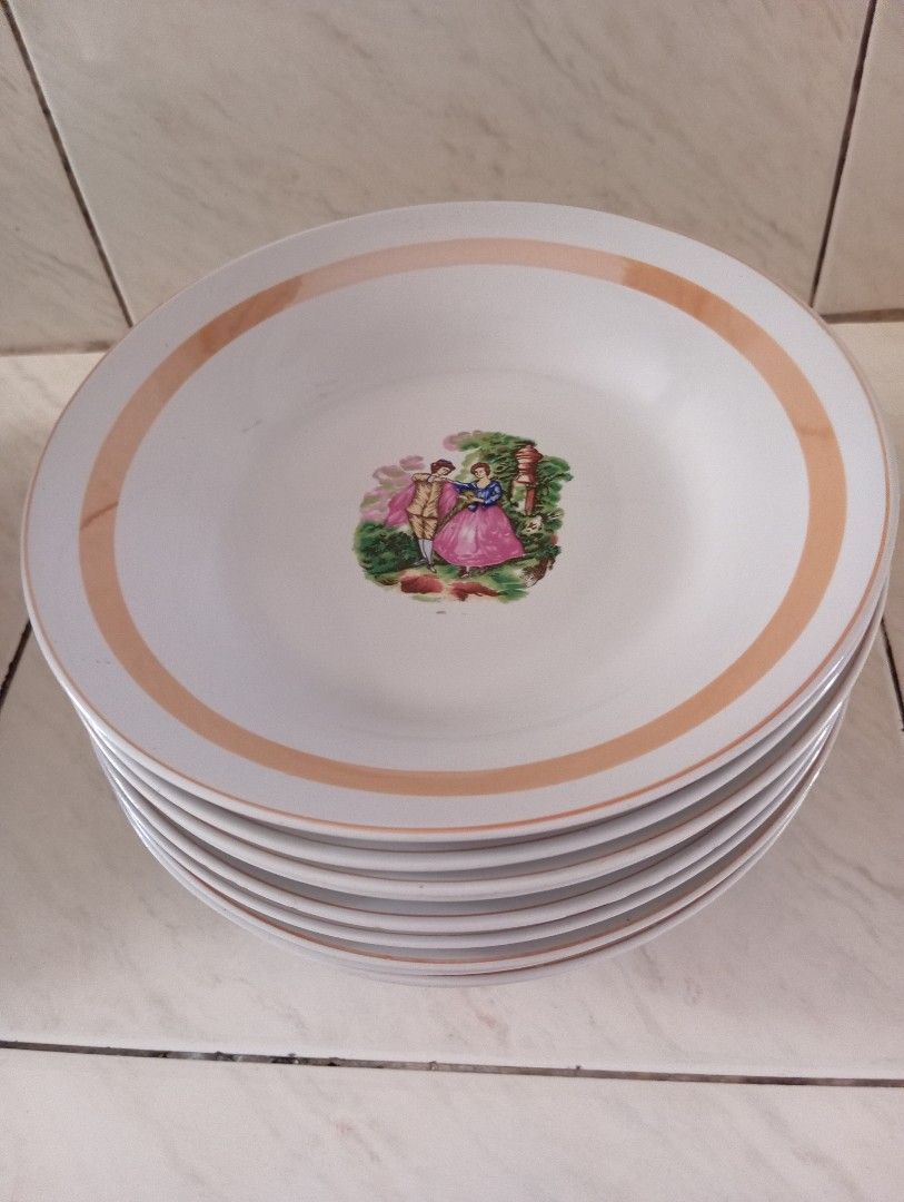 Vintage Lucky Dinner Plates - Take All (Category: Dinnerware & Cutlery) located in Muntinlupa City. Submitted by anythingboutiquebylala (Listing ID 1302105929, Image 3). Description: Vintage Lucky Plates - Take All 10pcs Never been used RFS- Decluttering.