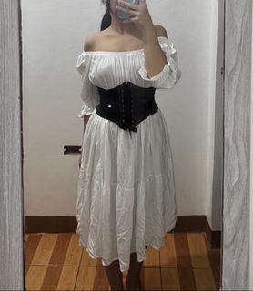 White long dress ( Corset included )