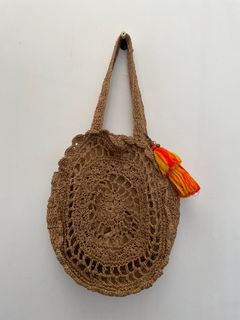 Woven Straw Round Shoulder bag