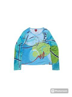 Y2K MISS SIXTY GRAPHIC TOP LS