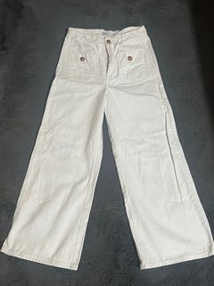 ZARA Woman White Jeans