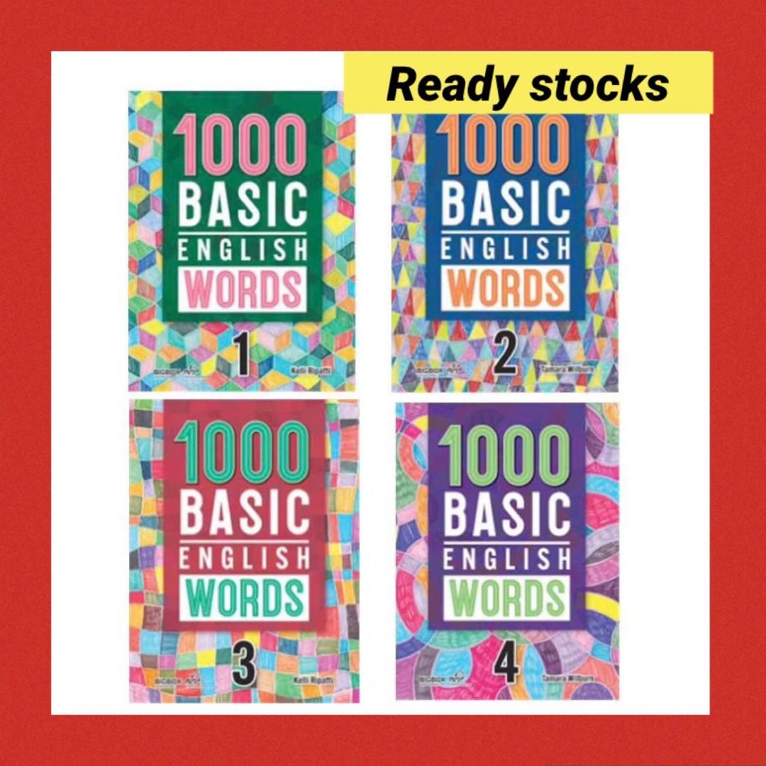 1000 Basic / 2000 core / 4000 Essential Engish Words ( 4 / 4 / 6 books