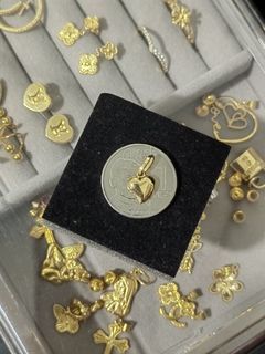 18k Saudi Gold Heart Pendant