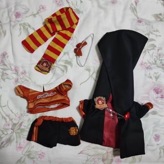 20cm plush doll clothes set : Harry Potter / Hogwarts robes : Gryffindor