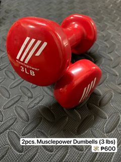 2pcs Musclepower Dumbbells (3lbs)