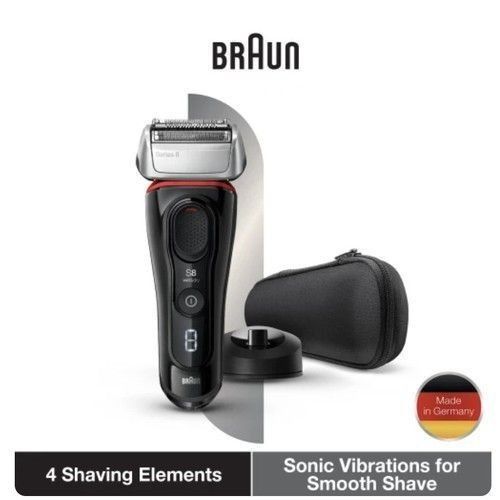 全新百靈Braun series 8 8340s AI聲波震動電鬚刨剃鬚刀全機防水乾濕兩 