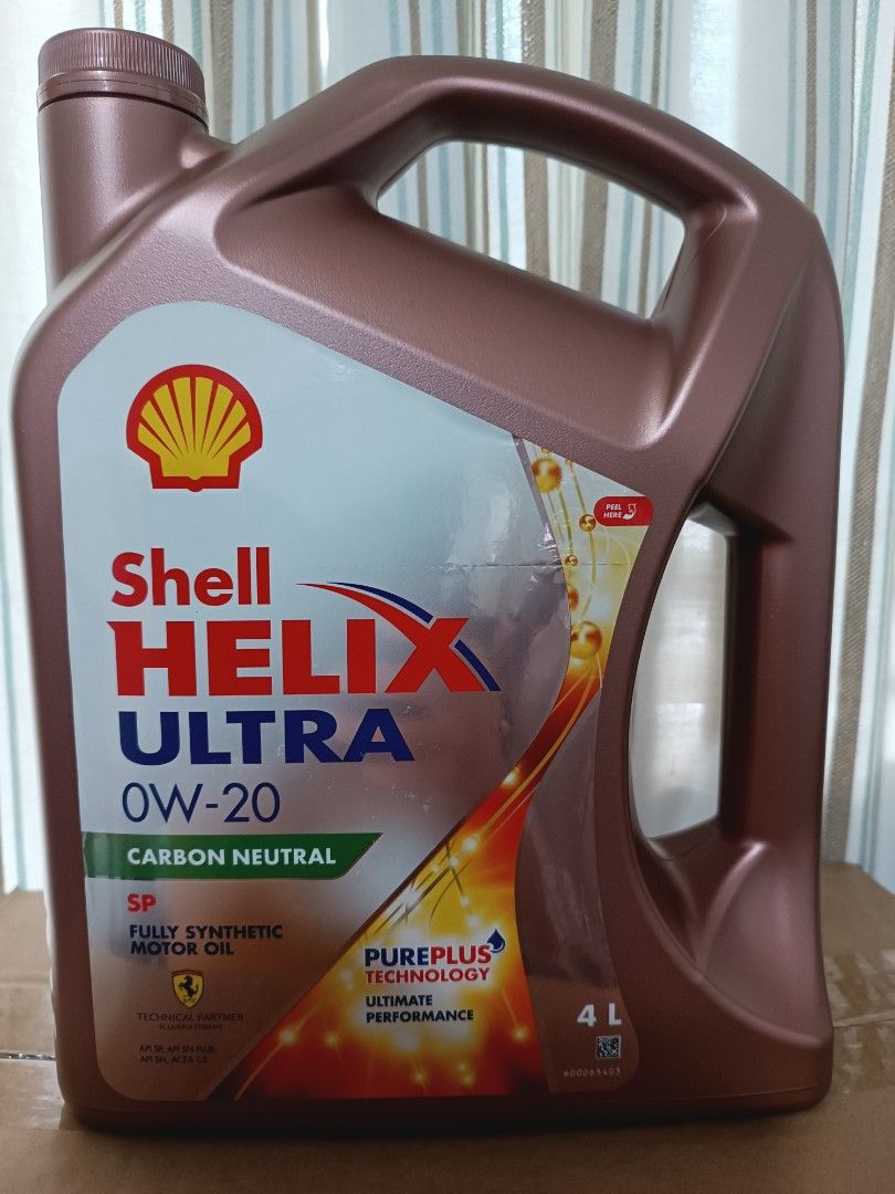 蜆殼 Shell Helix Ultra 0W-20 C5級 全合成偈油機油，4升裝，Engine Oil 4L, 汽車配件, 其他 ...