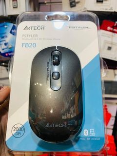 ✅✅A4Tech Fstyler FB20 Bluetooth & 2.4G Wireless Mouse Ash Grey