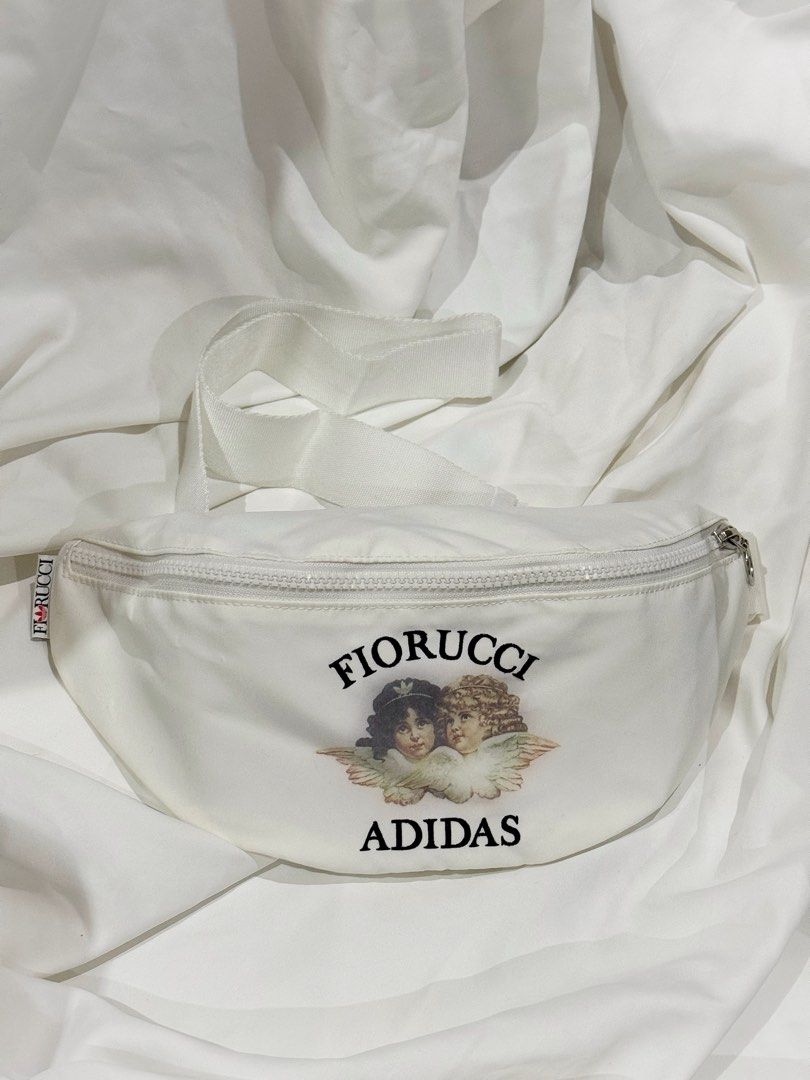 Adidas Fiorucci White Belt Crossbody Bag Men s Fashion Bags Belt bags Clutches and Pouches on Carousell