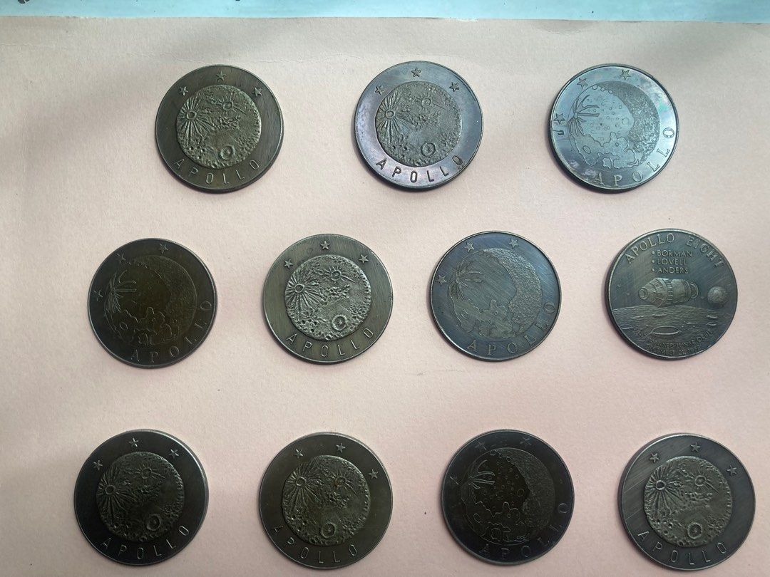 Apollo Landing coin set, Hobbies & Toys, Memorabilia & Collectibles ...