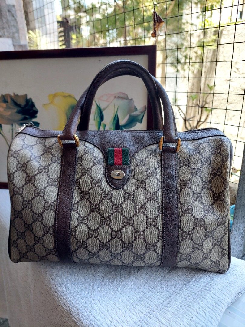 Auth. Gucci Boston sherry line (Category: Luxury Bags & Wallets) located in Santa Maria. Submitted by mikavillaflor4 (Listing ID 1302268711, Image 1). Description: in good condition no major issue details posted authentic legit.