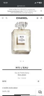 Authentic Chanel N5 L’eau