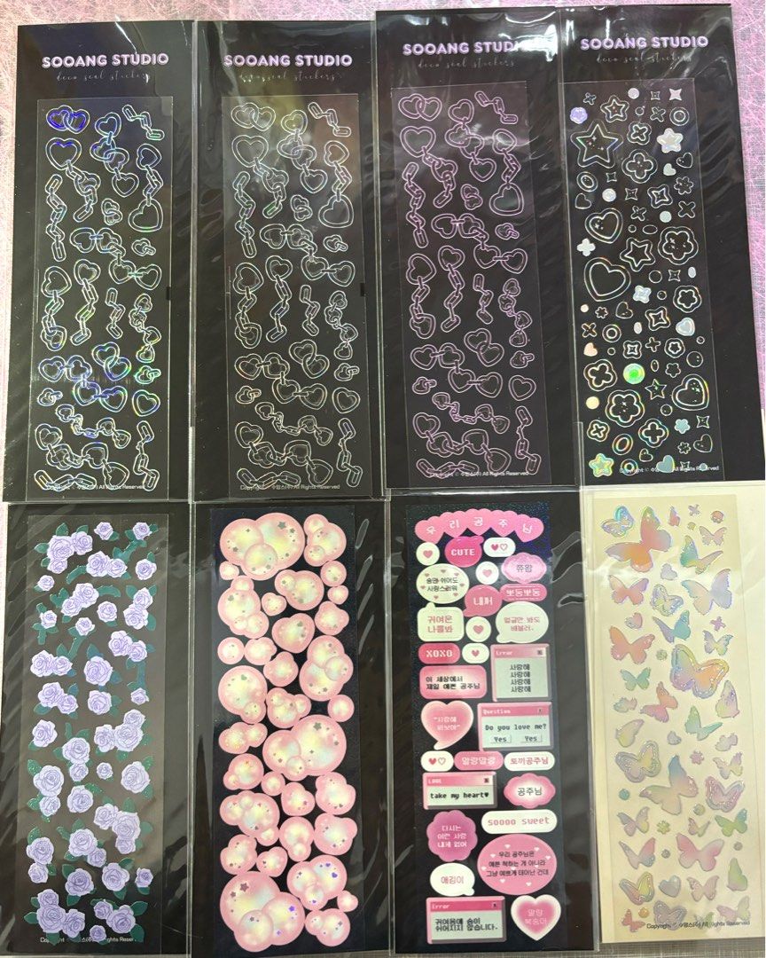 authentic korean sticker sheets, Hobbies & Toys, Stationery & Craft