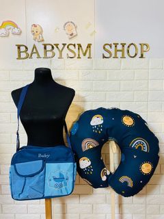 BabySM Shop Mommy and Baby Diaper bags with Nursing Pillow