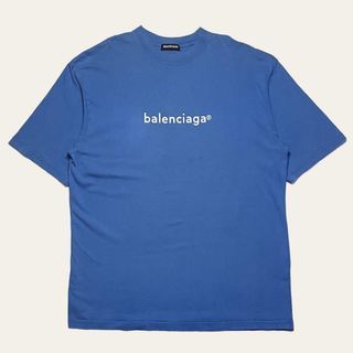 BALENCIAGA Copyright printed design oversized shirt