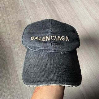 Balenciaga Faded Distressed Cap