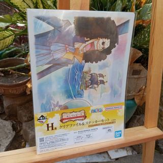 BANDAI Ichiban Kuji One Piece Brook Clear Folder & Sticker Set