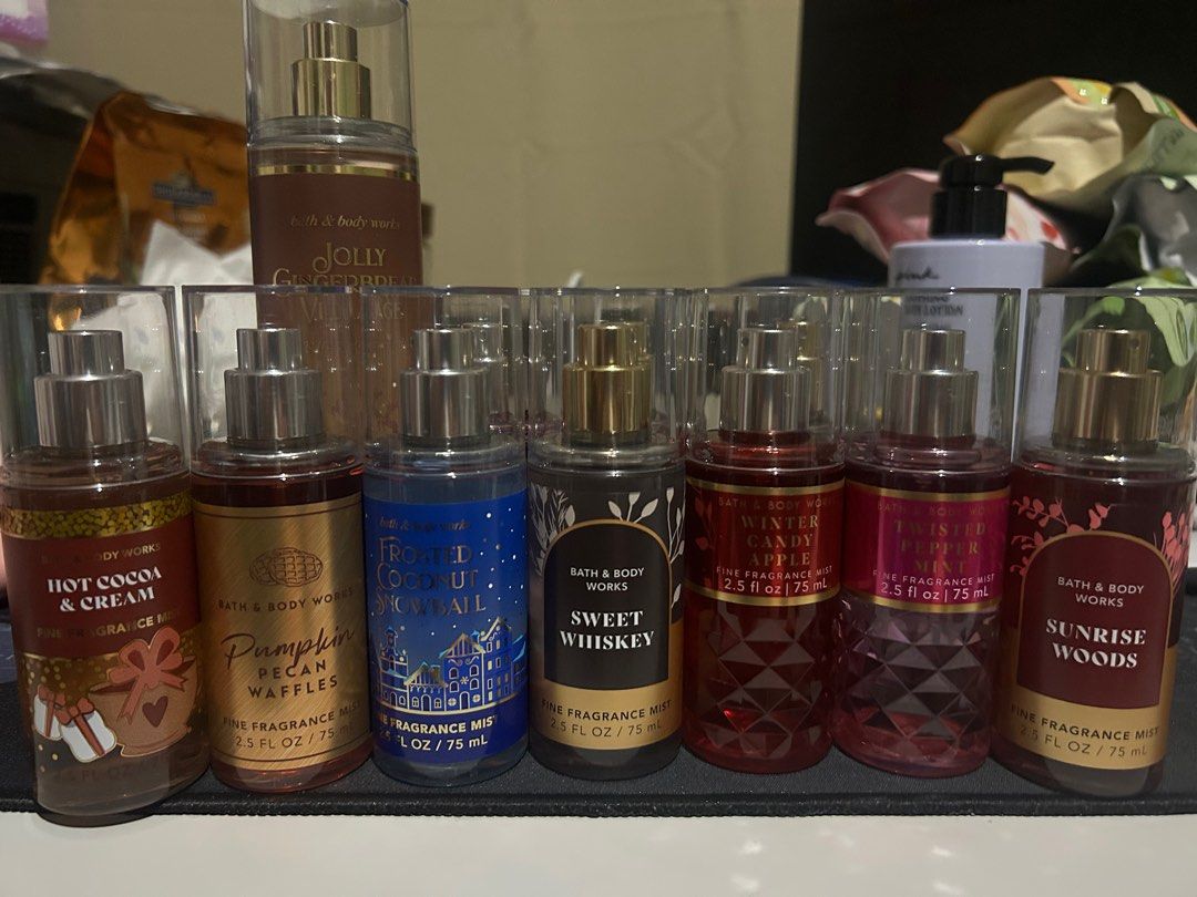 Bath & Body Works Travel Sized Mists (Category: Fragrance & Deodorants) located in Imus. Submitted by ms_hoarder (Listing ID 1302382733, Image 1). Description: Big bottle ₱400.