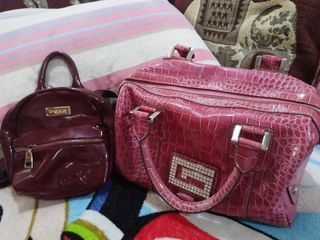 Buy Bebe mini backpack and get Guess handbag for FREE