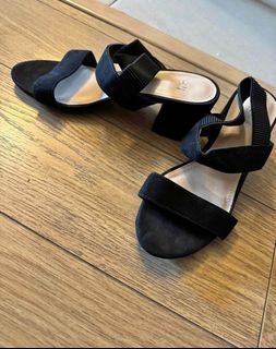block heels h&m in black