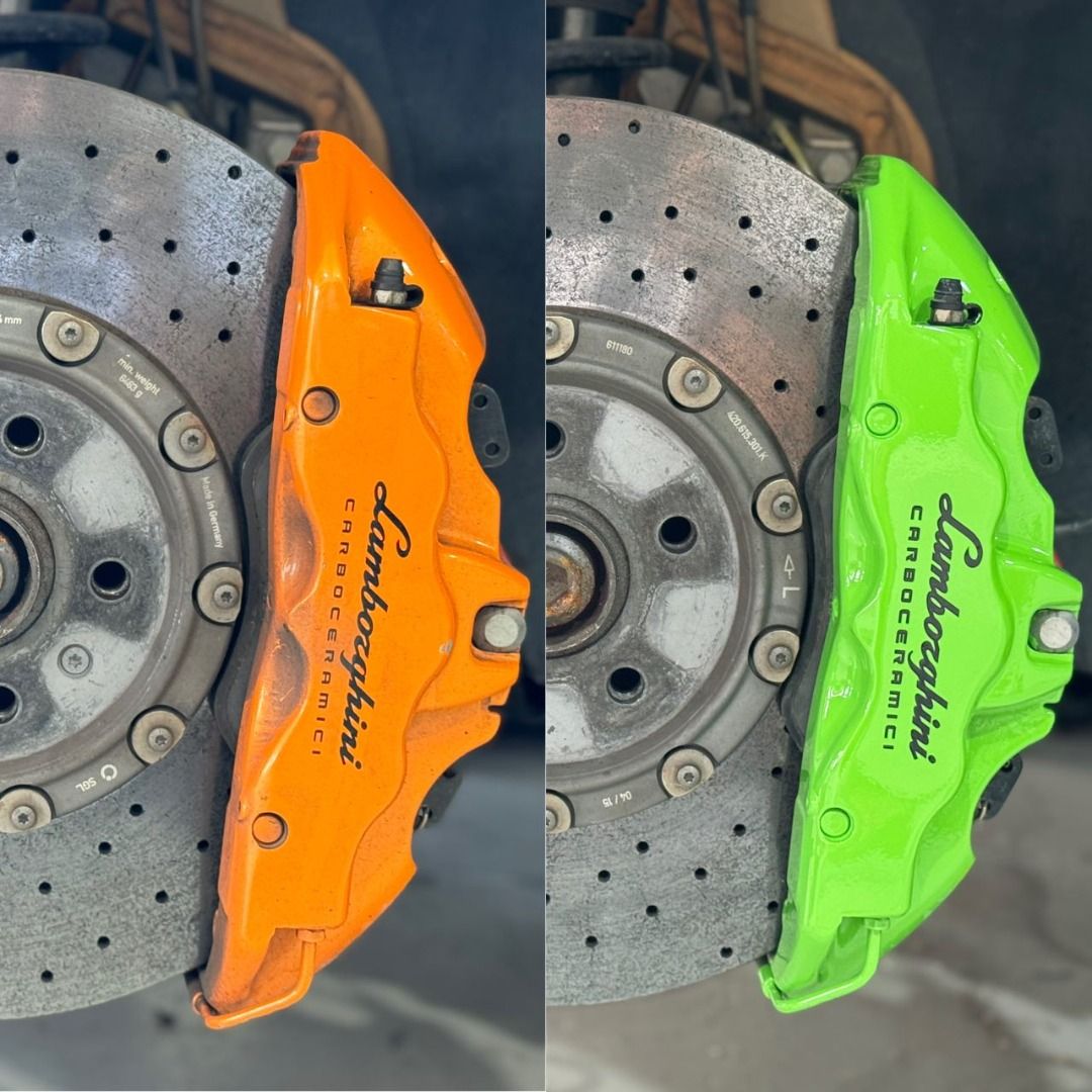 Brake Caliper Respray Service (Category: Exterior Customization) located in Singapore. Submitted by carlours (Listing ID 1024461841, Image 1). Description: Brake calipers - Tired of your stock looking calipers? We've got you covered. Price starts from $70. Text us to find out more - 📞: +6597722737 Carlours Auto Aesthetics #07-97, Enterprise Hub 48 Toh Guan Road East 🇸🇬 Singapore 608586 Monday to Friday: 9am to 6pm Saturday: 9am to 1pm Sunday a