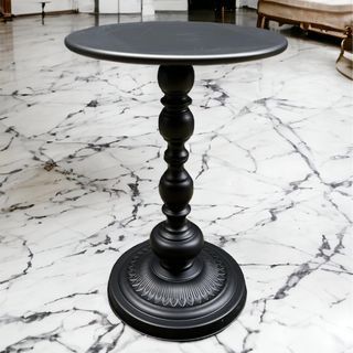 BRAND NEW CLASSIC BLACK METAL SIDE TABLE