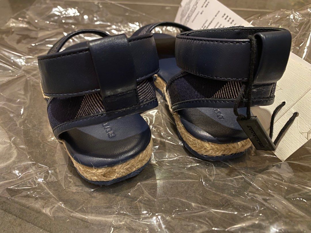 burberry sandals kids blue