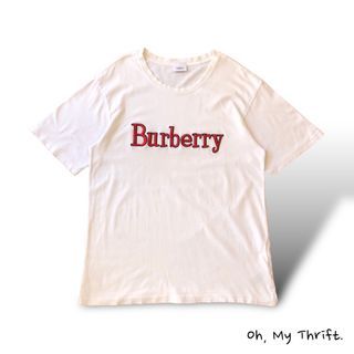 Burberry Spell Out White Tee
