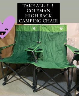 Coleman high back camping chair