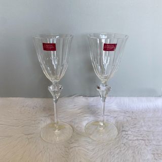 Cristal D' Arques Faceted Crystal Wine Glass