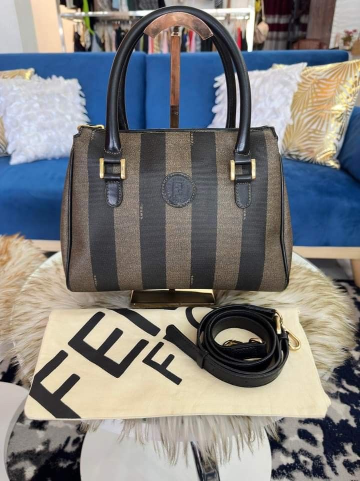 Fendi pequin boston bag best sale