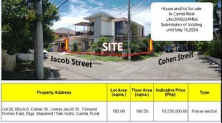 📌Filinvest Homes East  Cainta RIZAL-Foreclosed House and Lot for sale!