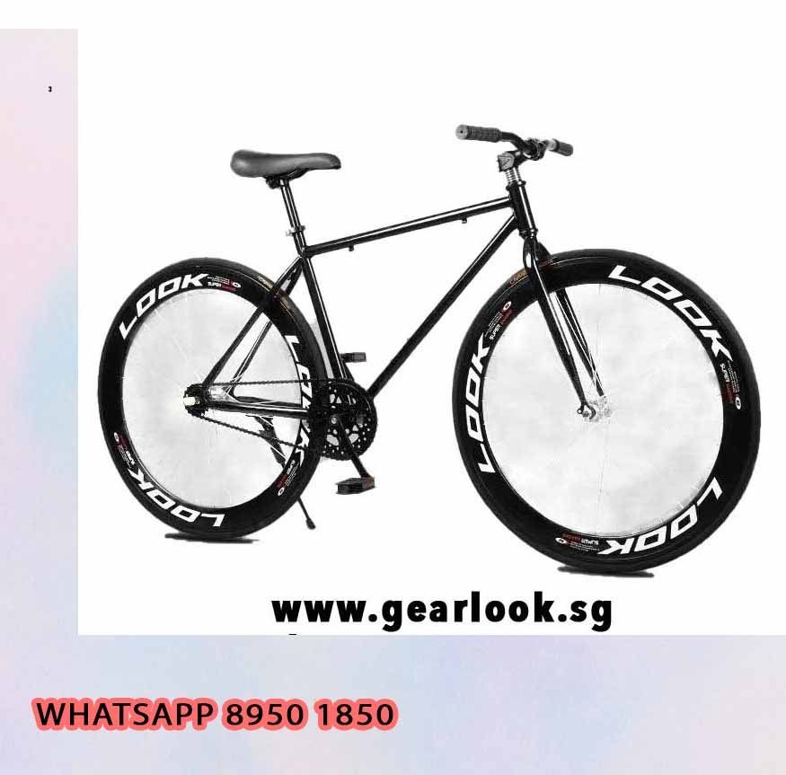 Fixie black rim bicycle Road bicycle 26 for children adult lady men bike hybrid mtb fixie