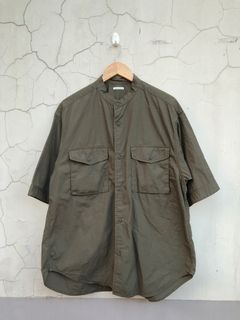 Gu  Olive Buttoned Down Polo