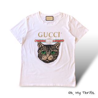 Gucci Mystic Cat White Tee