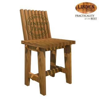 Handcrafted Solid Teak Wood FP Slot Chair