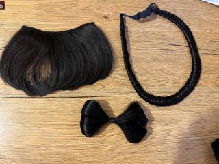 Hair Wig Bundle (Bangs, Bow, Headband)