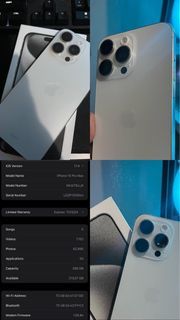 iPhone 15 PRO MAX White Titanium 96% BH SFU
