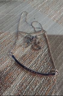 Italy silver necklace