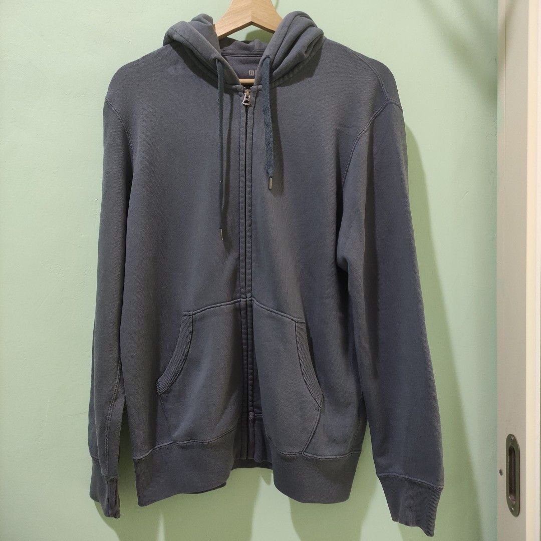 Jaket Sweat Hoodie Resleting Uniqlo