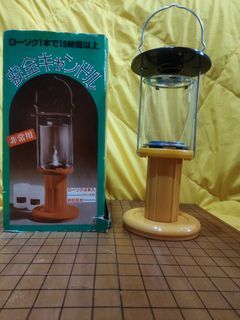 Japanese Safety Candle Lantern/Lamp Indoor/Outdoor (Over 10 hours with one candle) 4 candles included with match