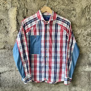 Junya Watanabe - Comme des Garcons - Red Plaid L/S Polo