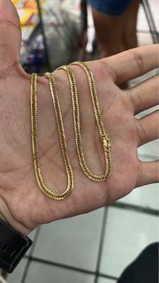 K18 Japan Gold 10cut Necklace 10.0g 16 inches